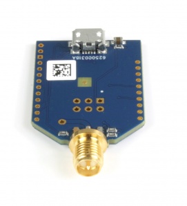 radino Xbee view of RP-SMA connector