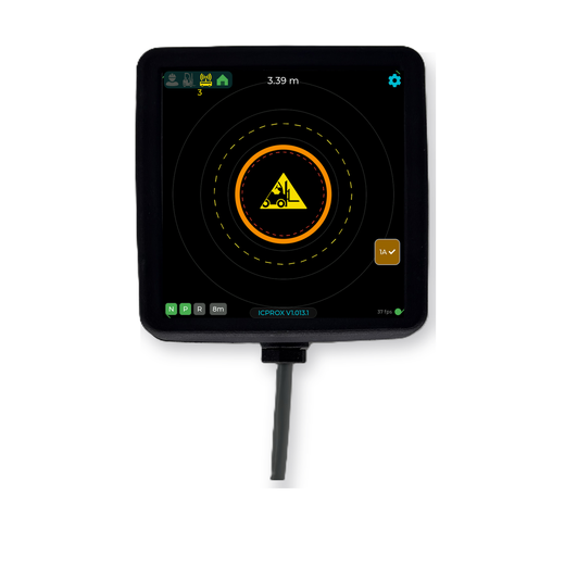Display with one antenna